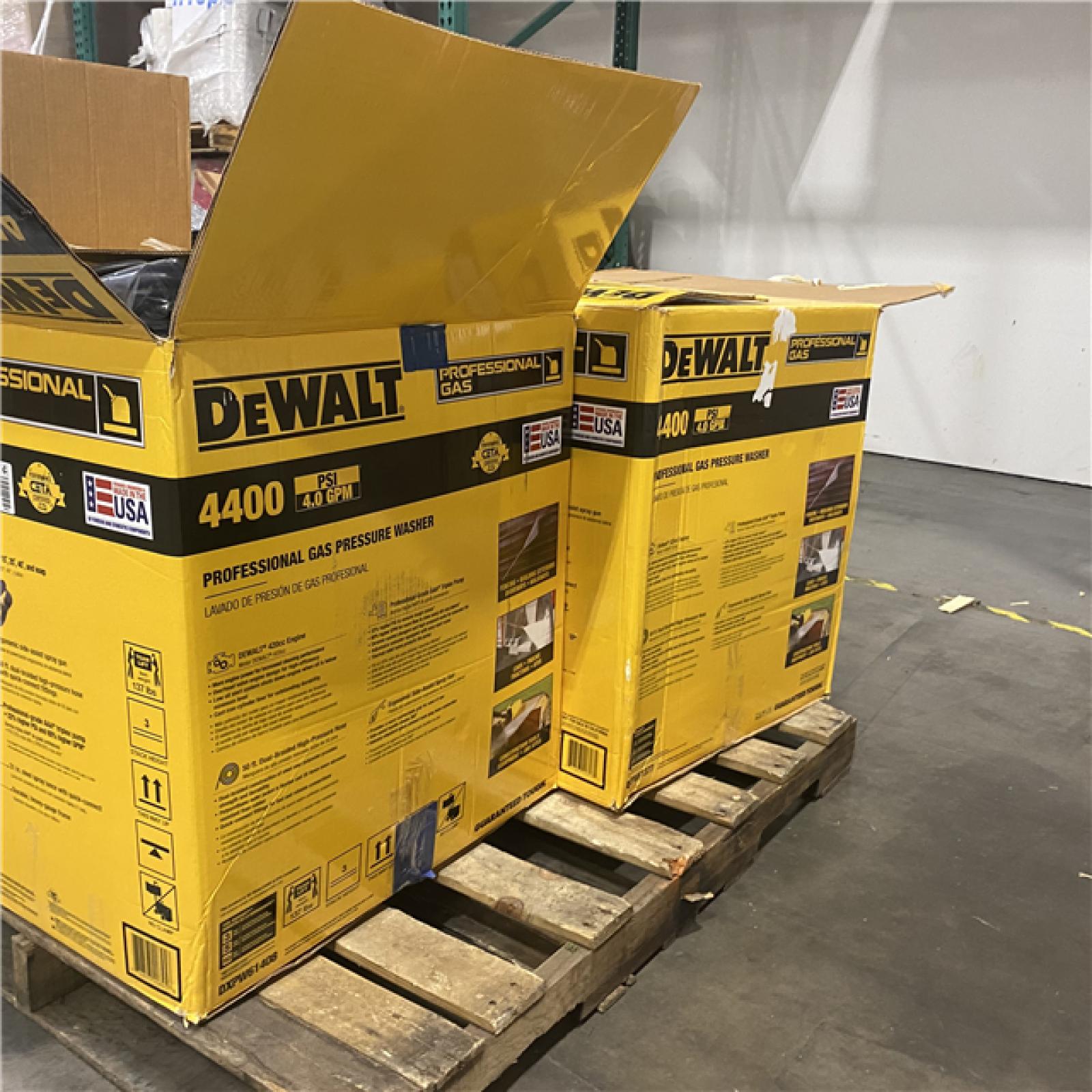 Dallas Location - As-Is DEWALT 4400 PSI 4.0 GPM Gas Pressure Washer (Lot Of 2)