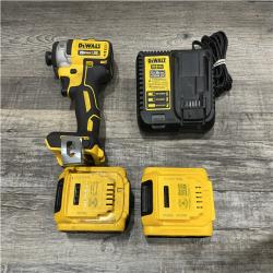 AS-IS DEWALT 20V MAX XR Cordless Brushless 3-Speed 1/4 in. Impact Driver Kit
