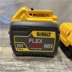 AS-IS DEWALT 20V/60V MAX FLEXVOLT Lithium-Ion 9.0Ah Battery and Charger Starter Kit