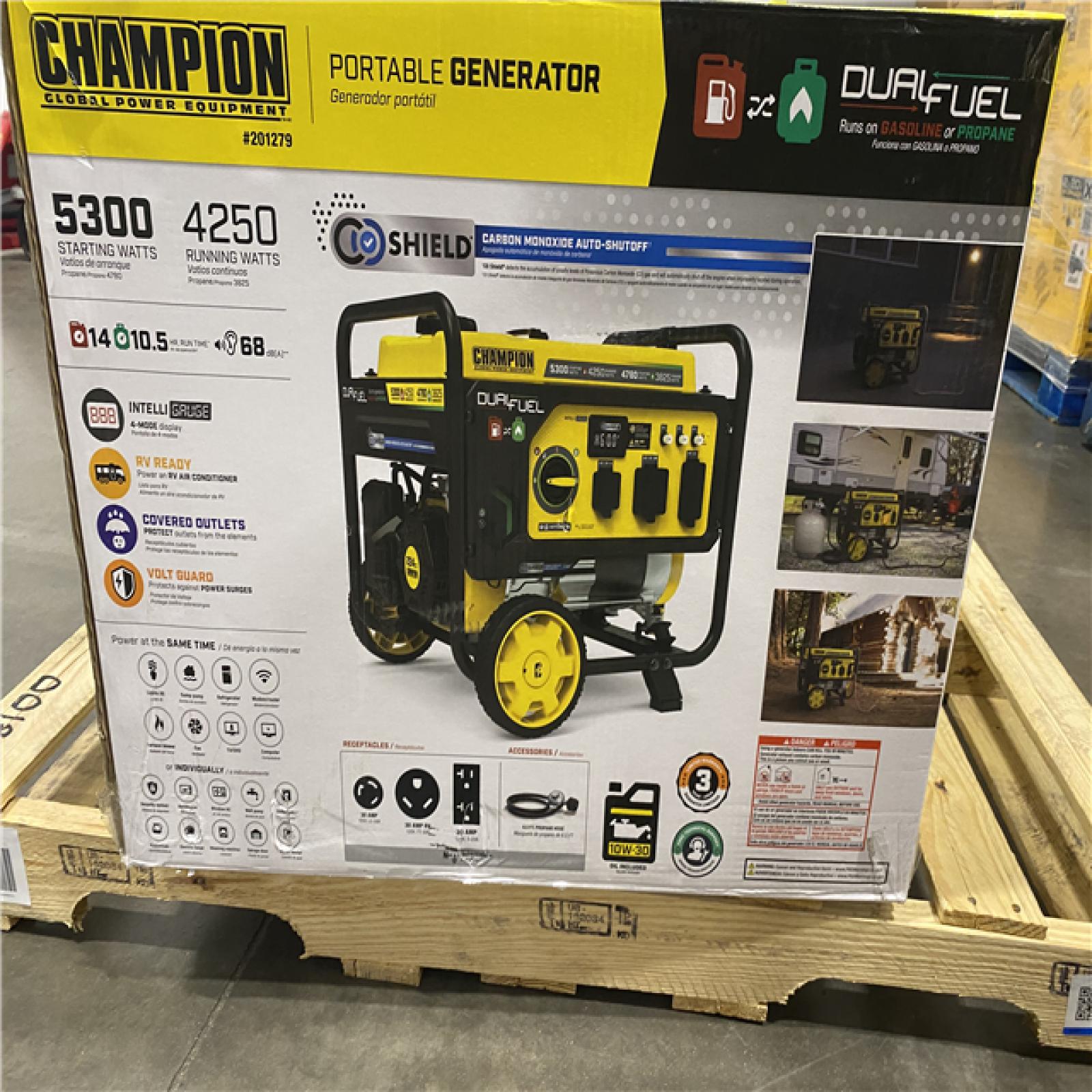 Dallas Location - As-Is Champion 201279 5300W Dual Fuel Generator