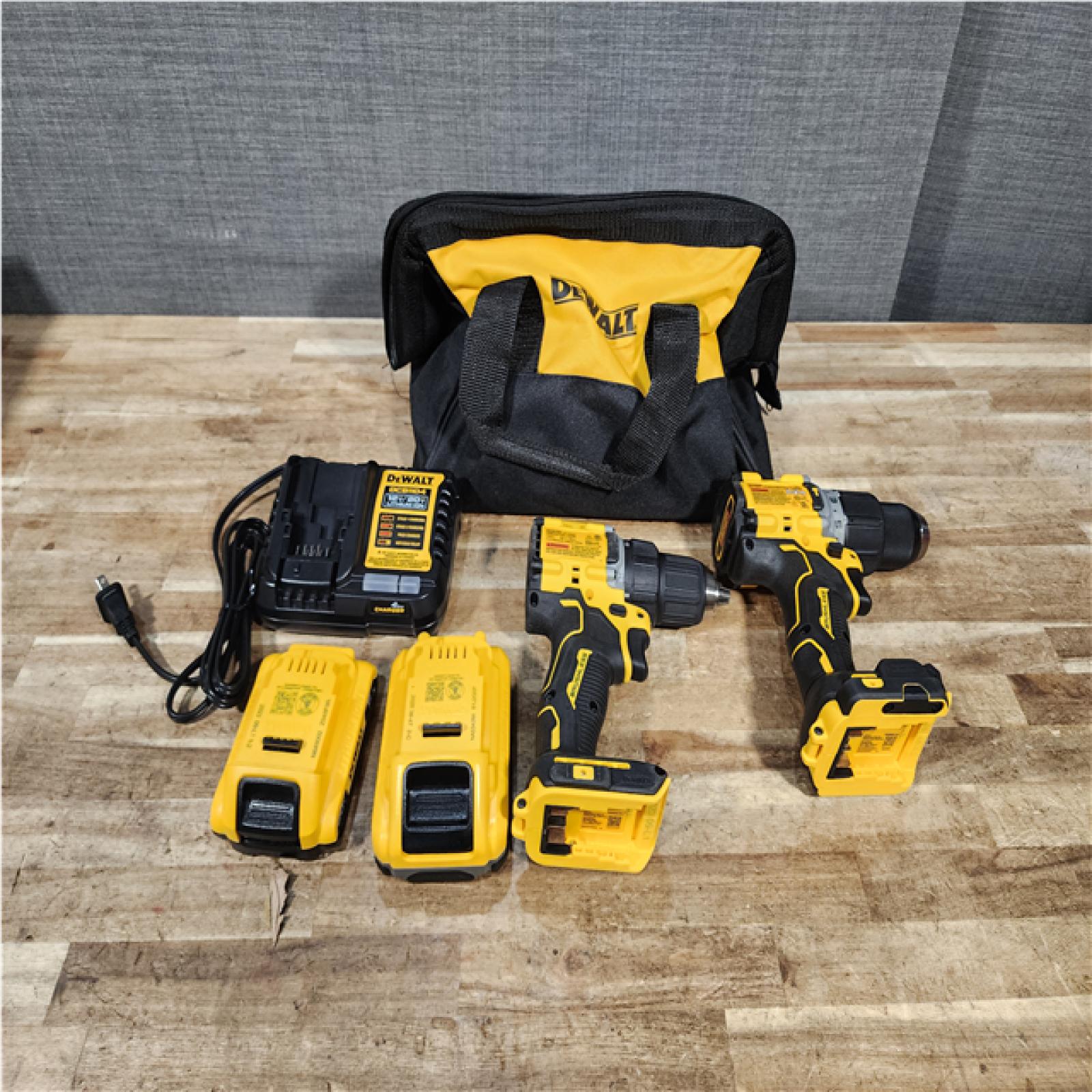Houston Location AS-IS DeWalt Drills QTY/2 and Batteries QTY/2 and Charger
