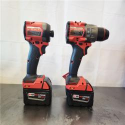 AS-IS- Milwaukee FUEL 18V Lithium-Ion Brushless Cordless Hammer Drill and Impact Driver Combo Kit