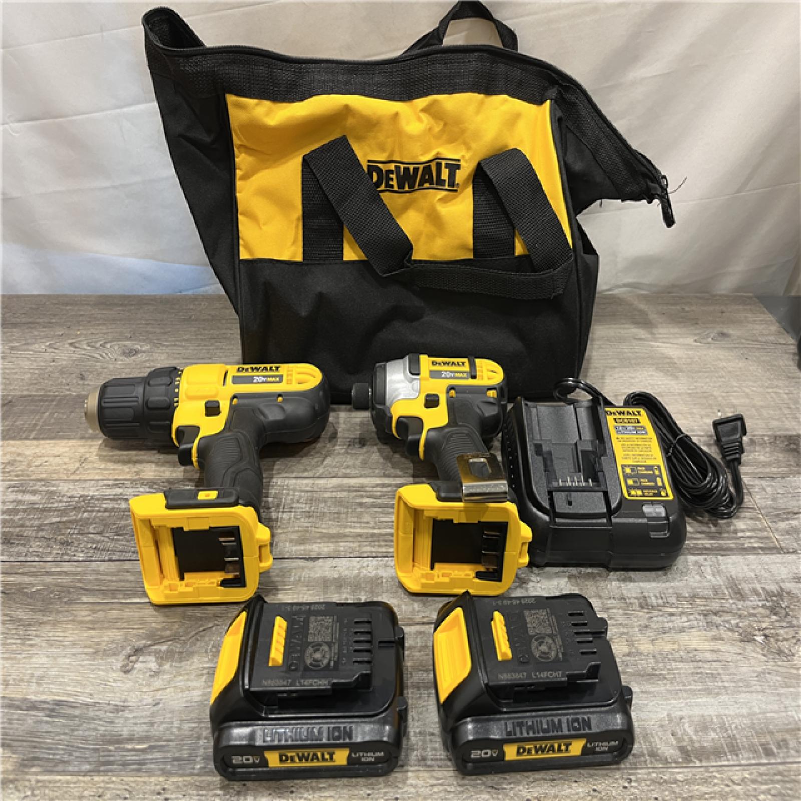 AS-IS DEWALT 20V MAX Cordless Drill/Impact 2 Tool Combo Kit