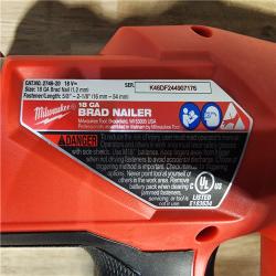HOUSTON LOCATION - AS-IS (APPEARS LIKE NEW) Milwaukee M18 Fuel 18V Brushless 18-Gauge Brad Nailer 2746-20 (Bare Tool)