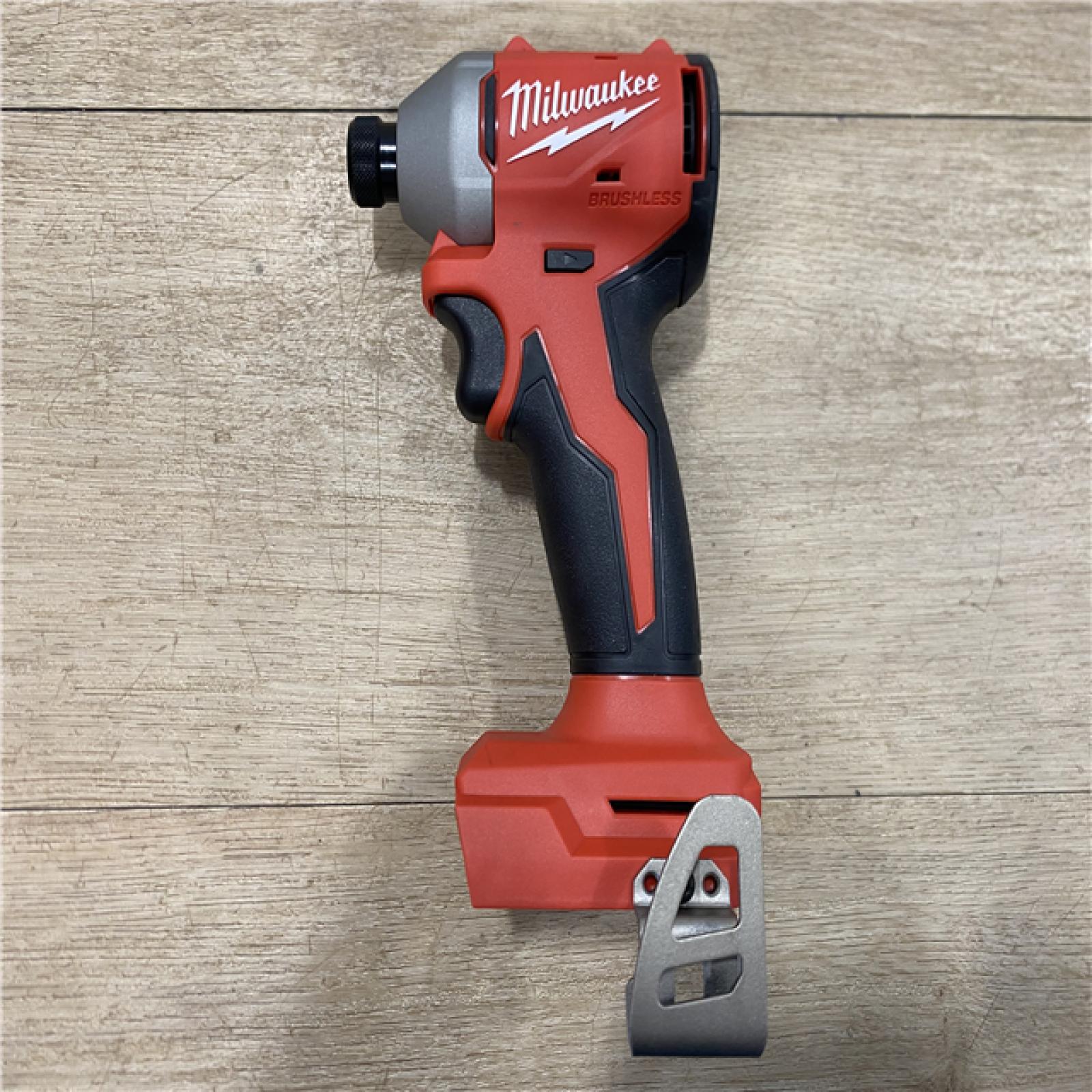 AS-IS Milwaukee 18-Volt Lithium-Ion Compact Brushless Cordless 1/4 in. Impact Driver Kit