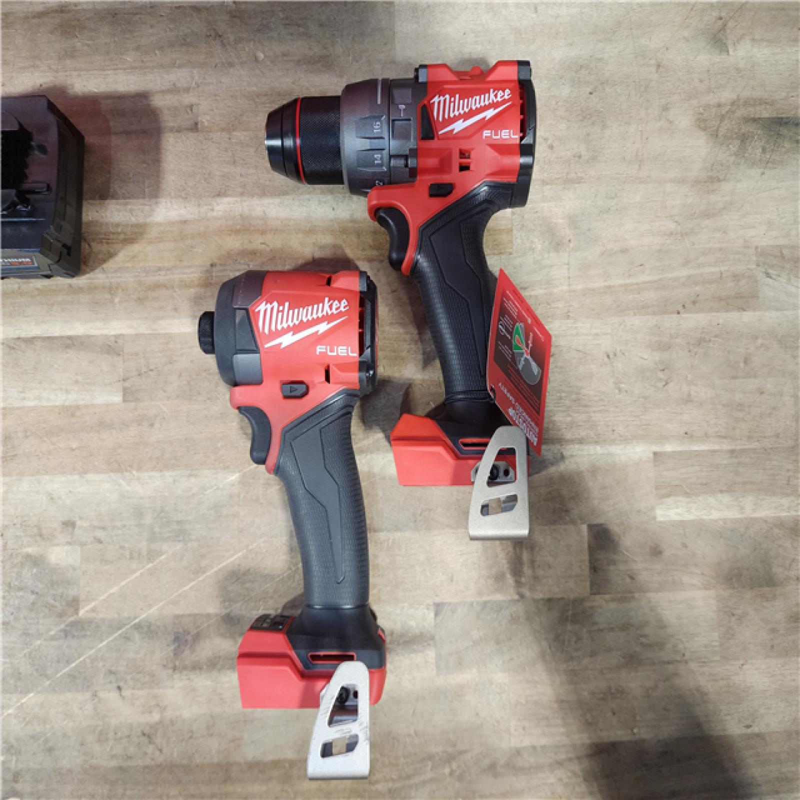 HOUSTON LOCATION - AS-IS (APPEARS LIKE NEW) MILWAUKEE FUEL 18V Lithium-Ion Brushless Cordless Hammer Drill and Impact Driver Combo Kit
