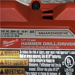 AS-IS Milwaukee FUEL 18V Lithium-Ion Brushless Cordless Hammer Drill and Impact Driver Combo Kit