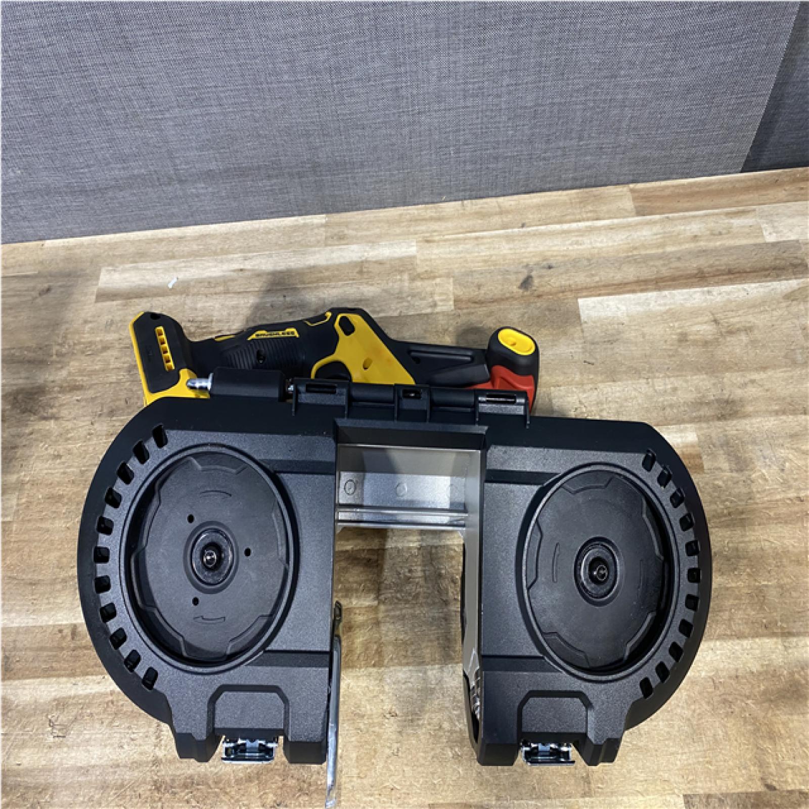 Houston Location AS-IS DEWALT 20-Volt MAX 3-3/8 in. Cordless Brushless Bandsaw (Tool-Only)