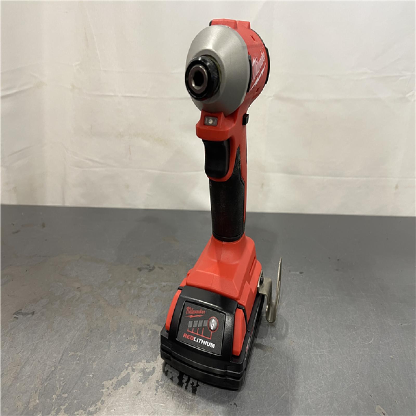 AS-IS - Milwaukee M18 18-Volt Lithium-Ion Compact Brushless Cordless 1/4 in. Impact Driver Kit