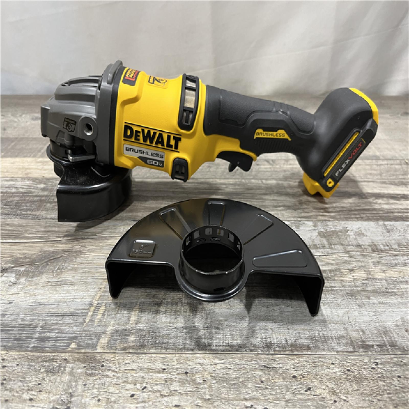 AS-IS DEWALT FLEXVOLT 60V MAX Cordless Brushless 4.5 in. to 6 in. Small Angle Grinder with Kickback Brake (Tool Only)
