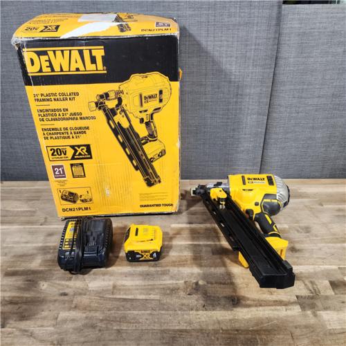 HOUSTON LOCATION - AS-IS DeWalt 20V MAX Collated Cordless Framing Nailer Tool Kit with Rafter Hook