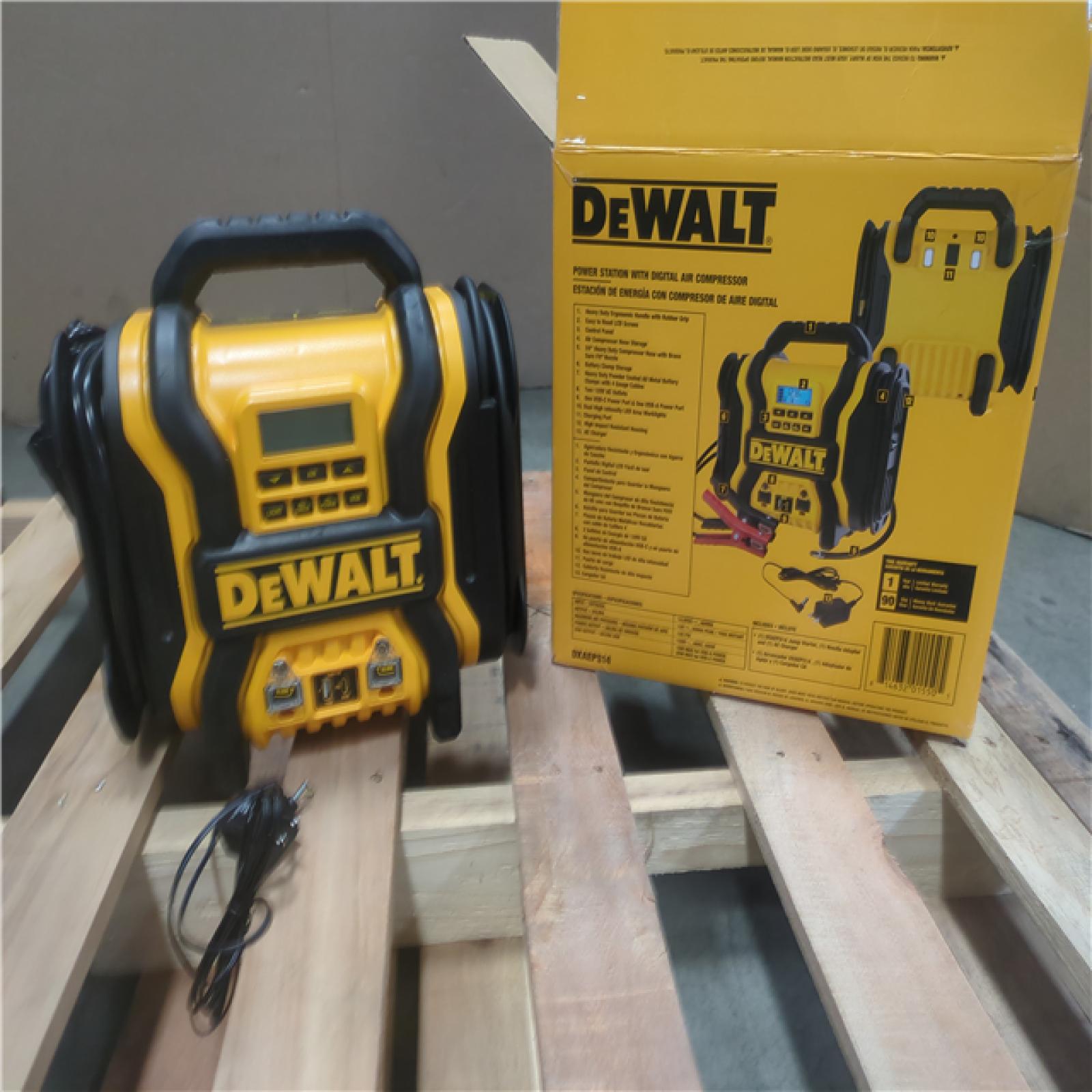 CALIFORNIA AS-IS DEWALT POWER STATION W/ DIGITAL AIR COMPRESSOR