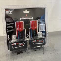 New! - Milwaukee M12 12-Volt Lithium-Ion XC Extended Capacity 3.0Ah Battery Pack (2-Pack)