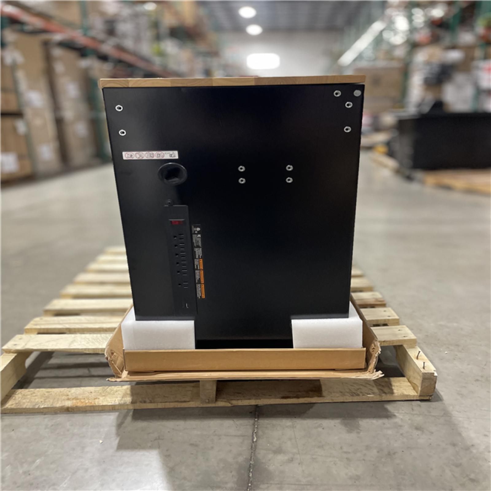 DALLAS LOCATION- HUSKY Tool Storage 46 in. W x 18 in. D 9-Drawer Mobile Workbench Cabinet in Gloss Black