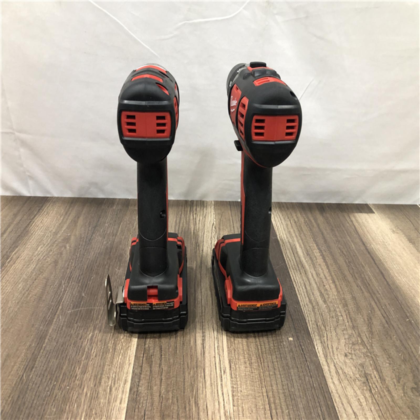 AS-IS Milwaukee 18V Lithium-Ion Cordless Drill Driver/Impact Driver Combo Kit