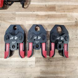 HOUSTON LOCATION - AS-IS Milwaukee 18V Lithium-Ion Cordless Short Throw Press Tool with 3 PEX Crimp Jaws Kit