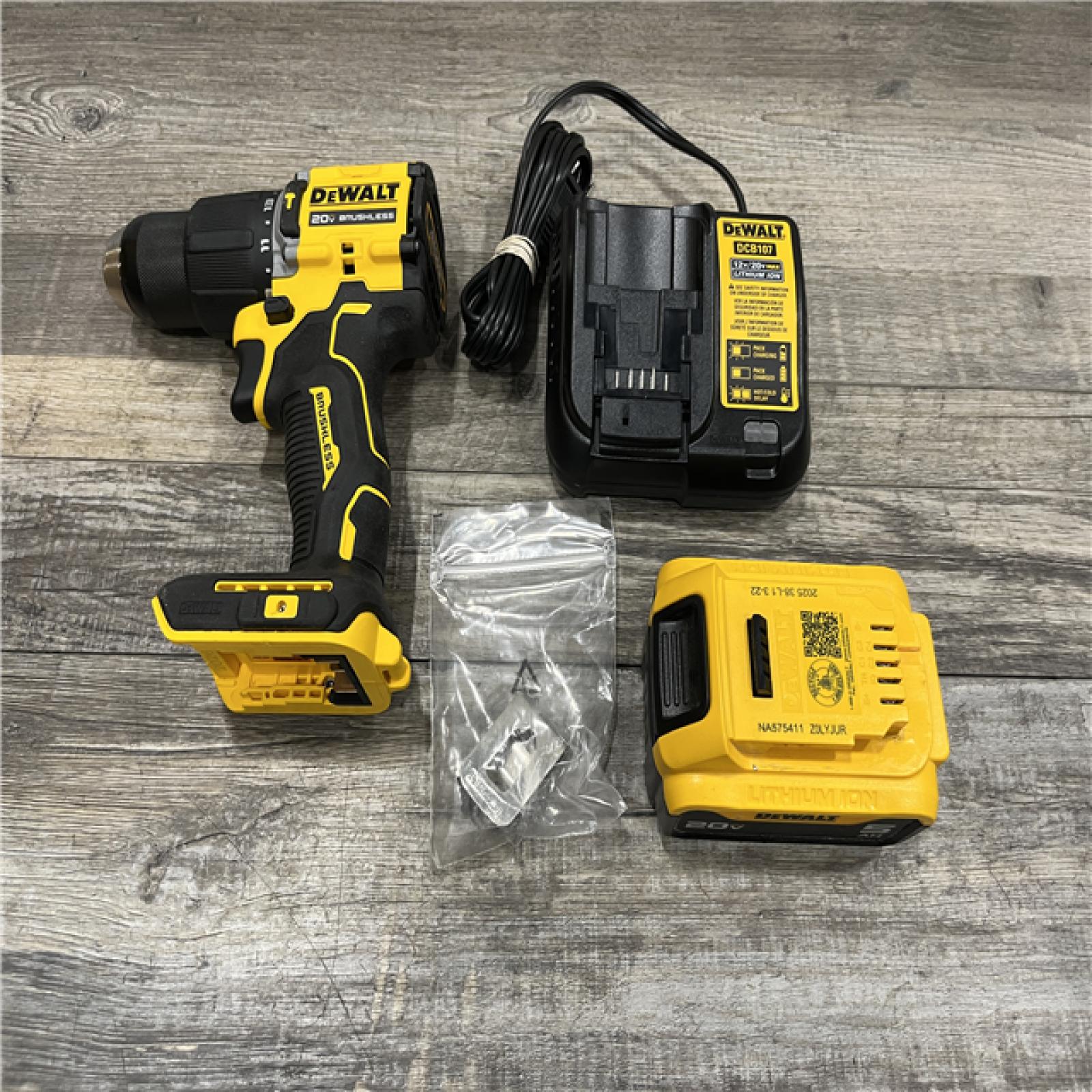 AS-IS DEWALT ATOMIC 20V Lithium-Ion Cordless 1/2 in. Hammer Drill Kit
