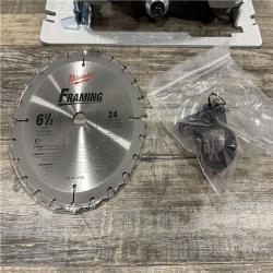 AS-IS Milwaukee 18V Lithium-Ion Cordless 6-1/2 in. Circular Saw (Tool-Only)