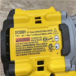 AS-IS DEWALT 20V MAX XR 1/2 Inch Drill Driver Kit - DCD801T1
