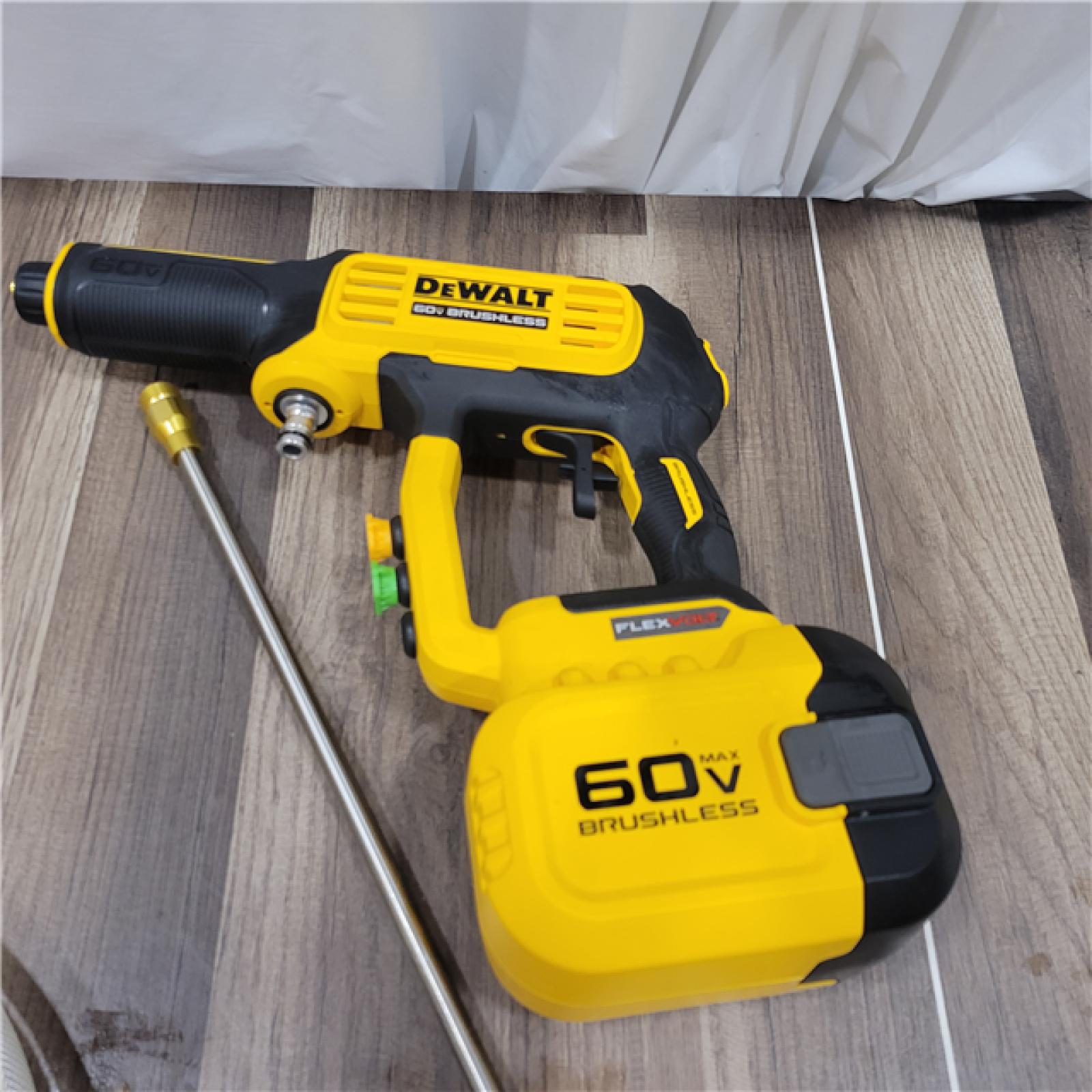 AS-IS  DEWALT FLEXVOLT 60V MAX 1000 PSI 1.0 GPM Cold Water Cordless Battery Power Cleaner (Tool Only)