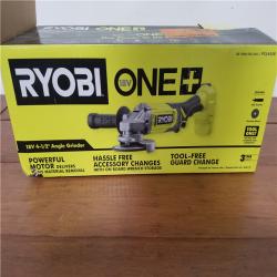 CALIFORNIA AS-IS RYOBI ONE+18V 4-1/2ANGLE GRINDER(TOOL ONLY)