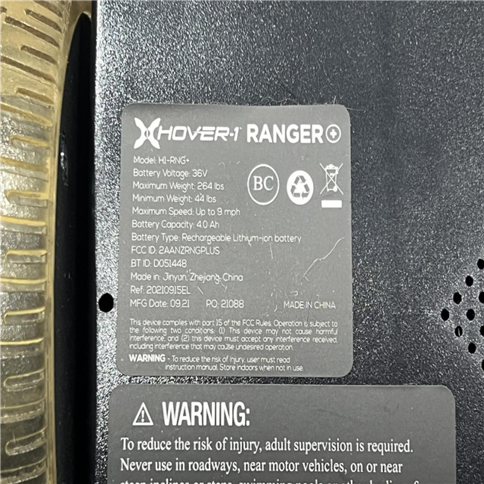 AS-IS Hover-1 Ranger + Electric Hoverboard
