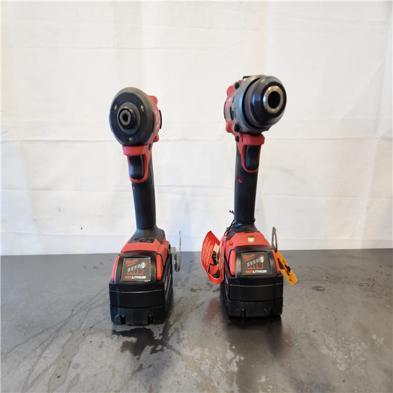 AS-IS- Milwaukee FUEL 18V Lithium-Ion Brushless Cordless Hammer Drill and Impact Driver Combo Kit