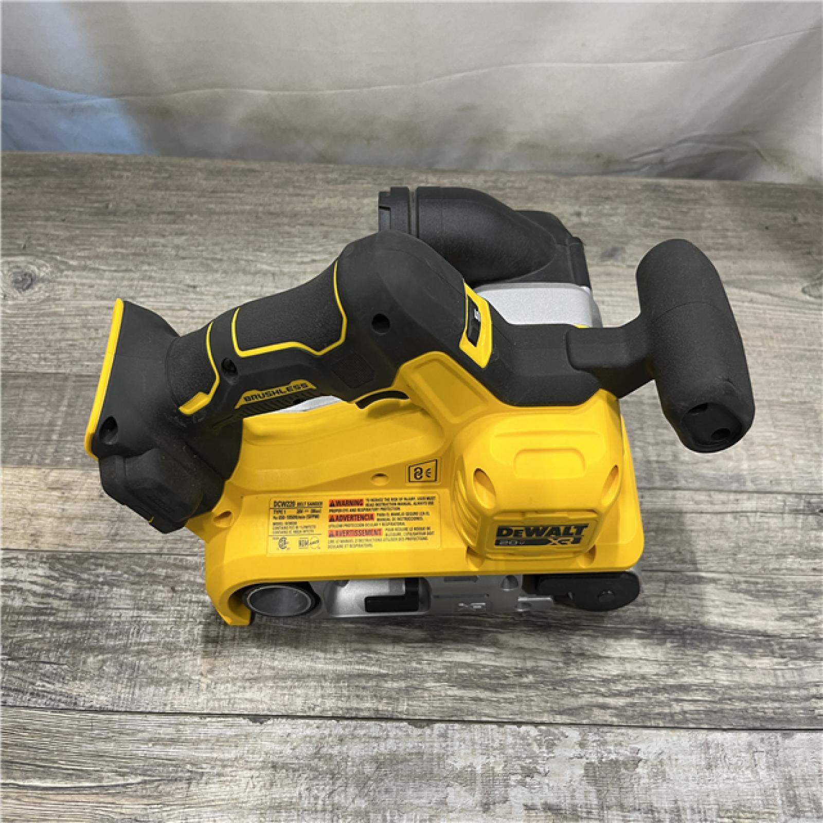 AS-IS DEWALT 20V MAX* XR Brushless Cordless Belt Sander (Tool-Only)
