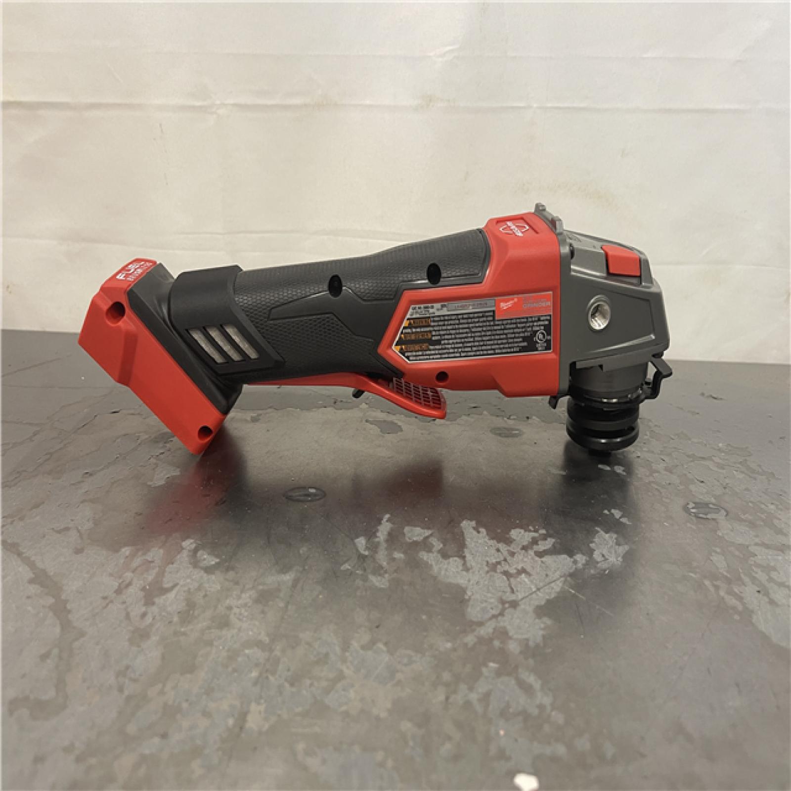 AS-IS- Milwaukee FUEL 18-Volt Lithium-Ion Brushless Cordless 4-1/2 in./5 in. Grinder W/Paddle Switch (Tool-Only)