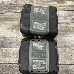 AS-IS DEWALT 20V XR Lithium-Ion Starter Pack with 8.0 Ah and 4.0 Ah Battery Packs and Charger