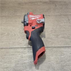 AS-IS Milwaukee FUEL 12V Li-Ion Cordless Stubby 3/8 in. Impact Wrench Kit