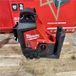 HOUSTON LOCATION - AS-IS Milwaukee-3632-21 M12 Green Beam Laser 360° 3-Plane Kit