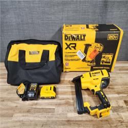 HOUSTON LOCATION - AS-IS DEWALT 20V MAX XR Lithium-Ion Cordless 18-Gauge Narrow Crown Stapler Kit