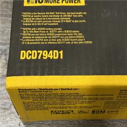 NEW - DEWALT Atomic 20V Lithium-Ion Cordless Compact 1/2 in. Drill/Driver Kit