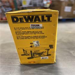 AS-IS - DEWALT 15 Amp Corded 8-1/4 in. Compact Portable Jobsite Tablesaw