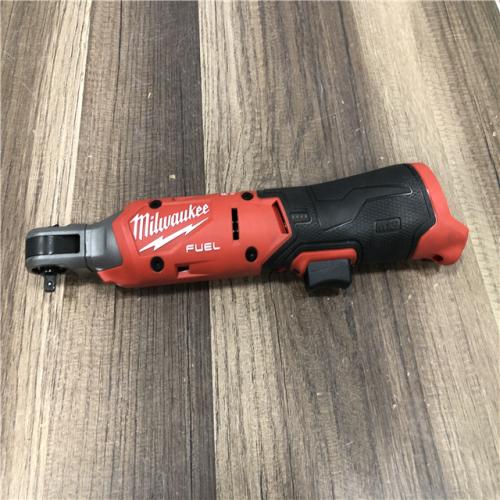AS-IS Milwaukee FUEL 12V Lithium-Ion Compact 1/4 in. Cordless Ratchet (Tool-Only)