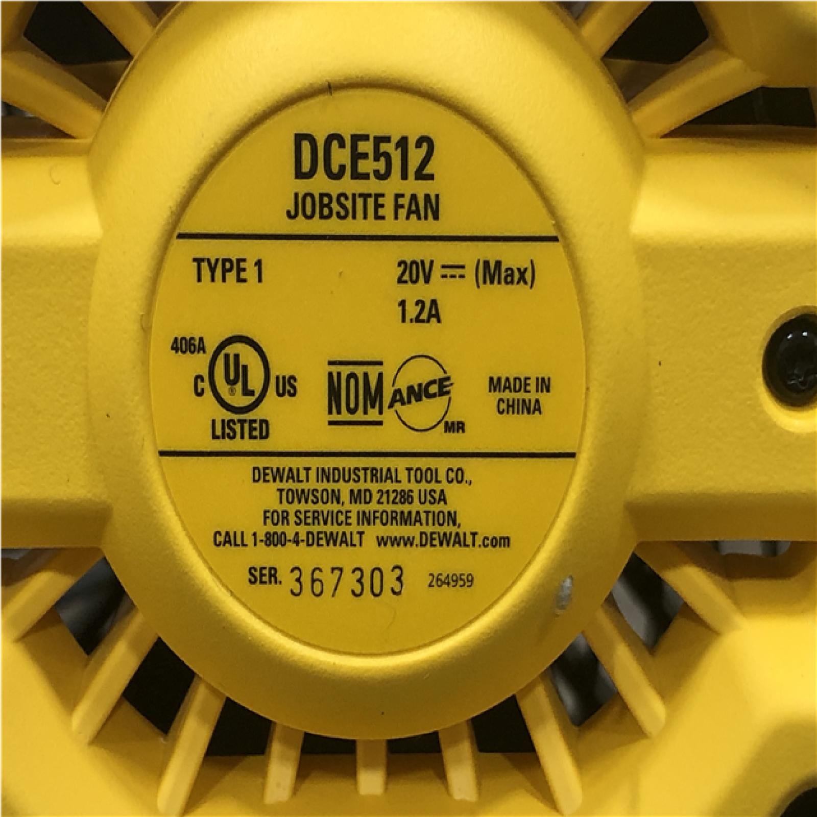 AS-IS DEWALT 20V MAX Jobsite Fan (Tool Only)