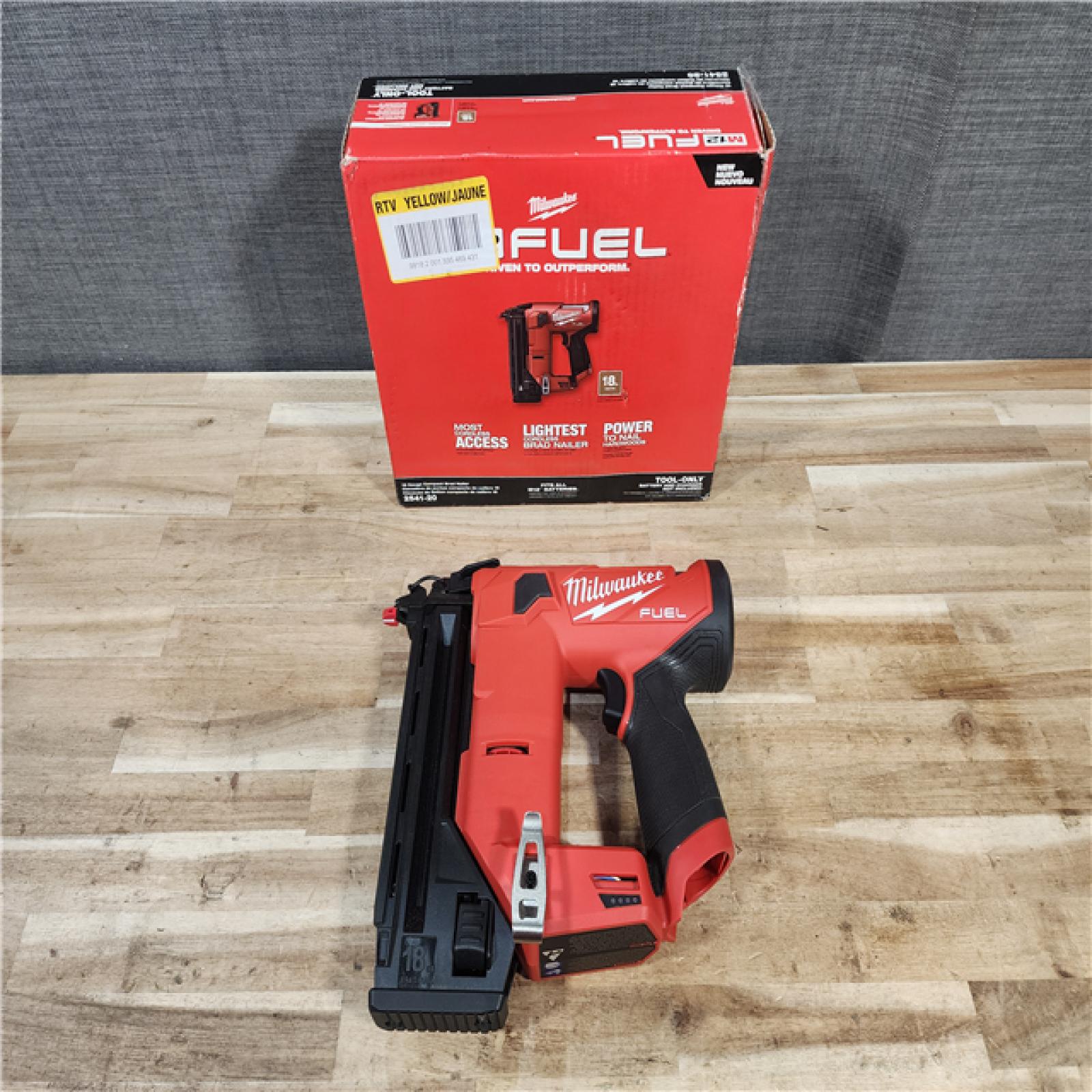 HOUSTON LOCATION - AS-IS Milwaukee  FUEL 12-Volt Lithium-Ion Brushless Cordless 18-Gauge 1-1/2 in. Compact Brad Nailer (Tool Only)