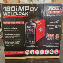 Phoenix NEW Lincoln Electric 180 Amp Weld-Pak 180i Multi-Process Stick/MIG/Flux-Core/TIG  120V or 230V Aluminum Welder with Spool Gun sold separately
