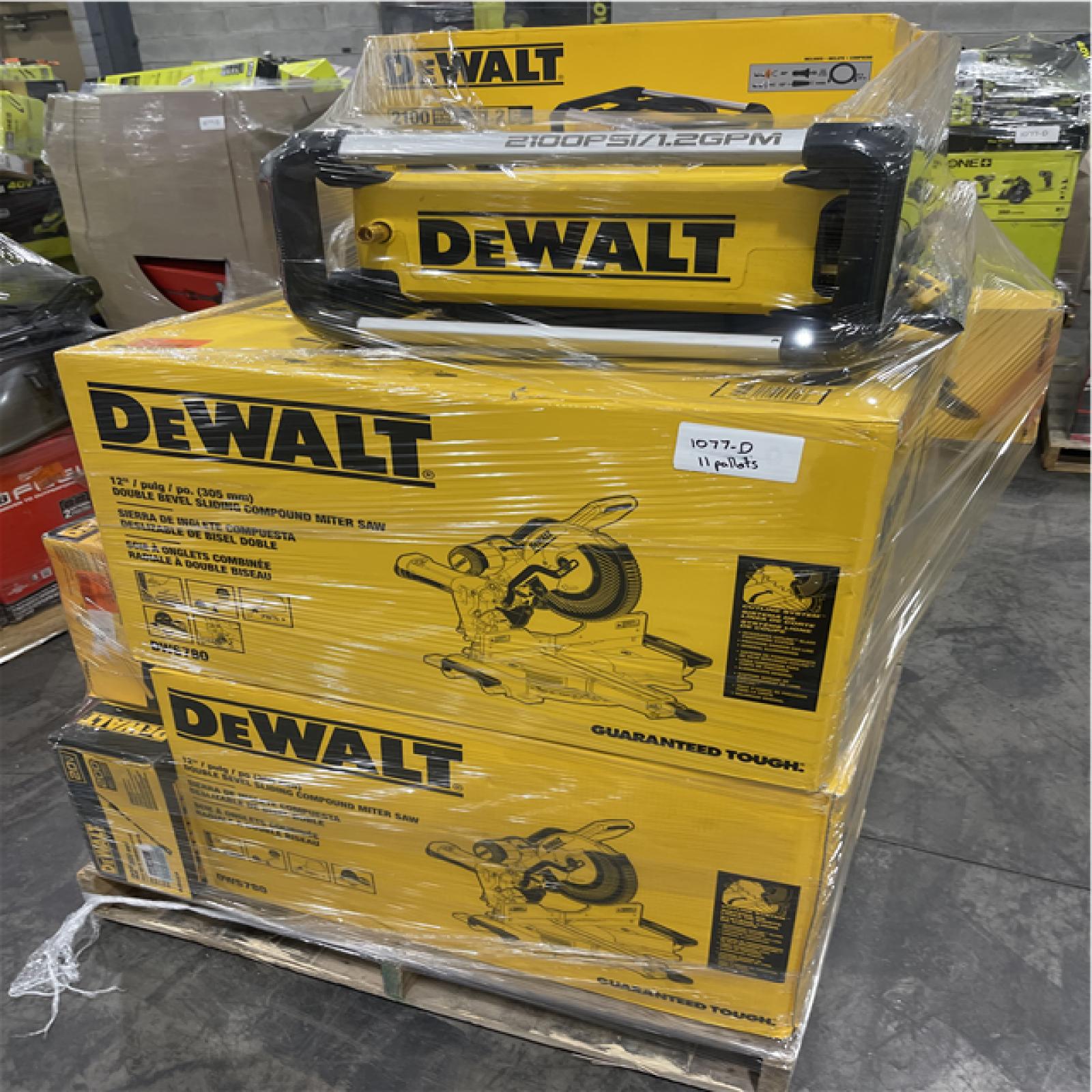 Pittston Location As-Is Power Tools Partial Truckload (11 Pallets) 1077-D