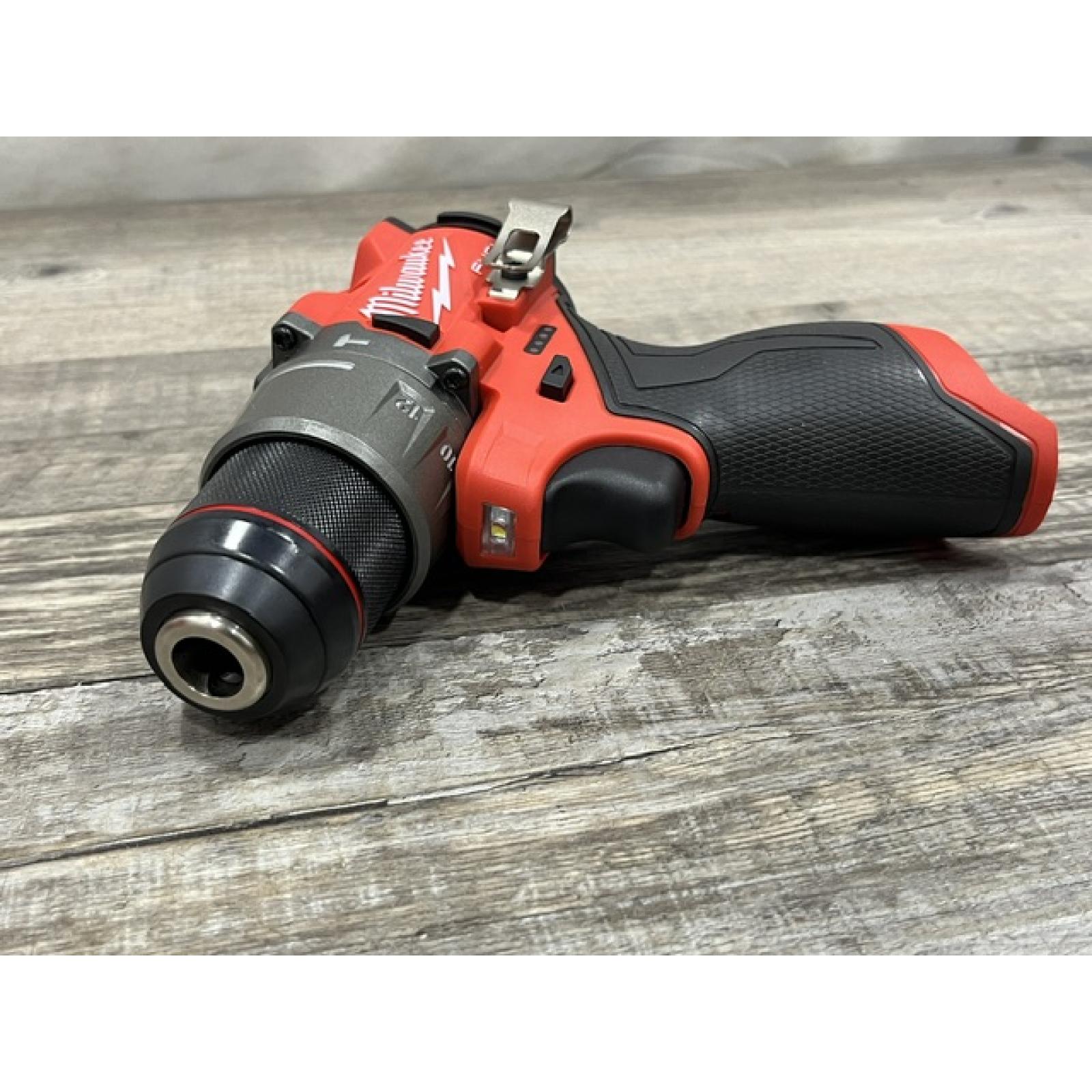AS-IS Milwaukee FUEL 12-Volt Lithium-Ion Brushless Cordless Hammer Drill and Impact Driver Combo Kit
