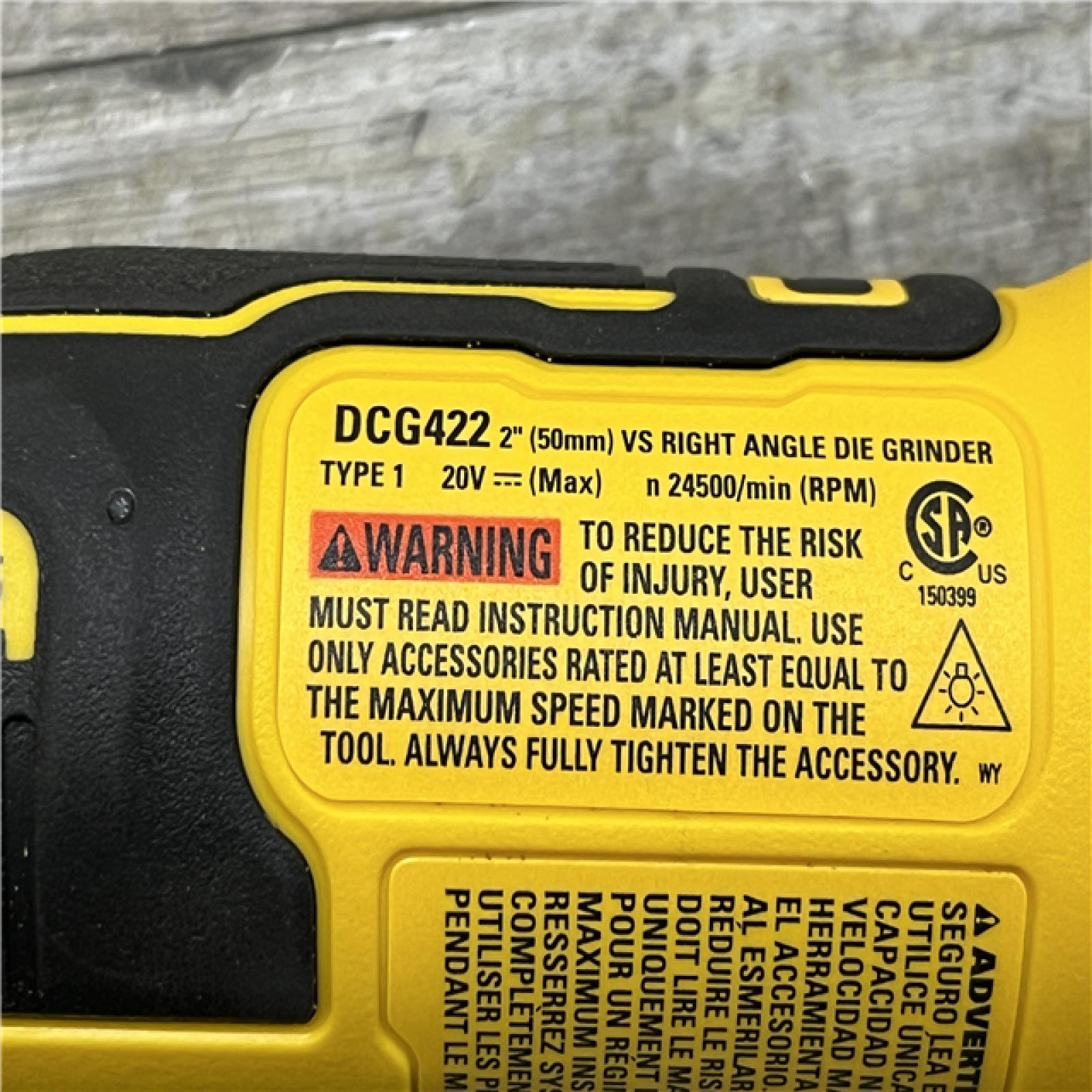 AS-IS DEWALT Atomic 20V MAX Cordless Right Angle Die Grinder (Tool Only)