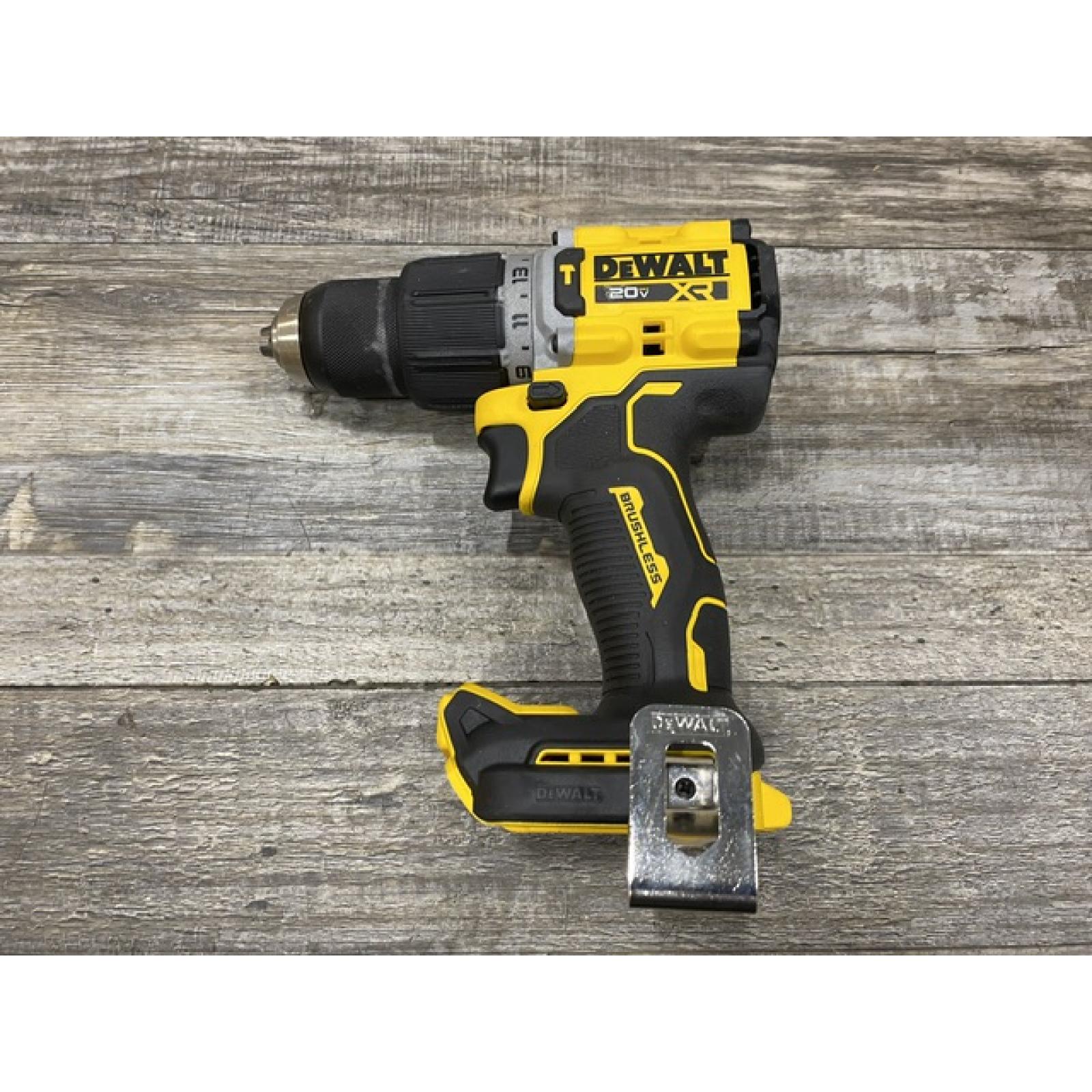 AS-IS DEWALT 20V XR Brushless Cordless 1/2 in. Hammer Drill (Tool-Only)