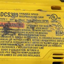 AS-IS DEWALT FLEXVOLT 60V MAX Cordless Brushless Reciprocating Saw (Tool Only)