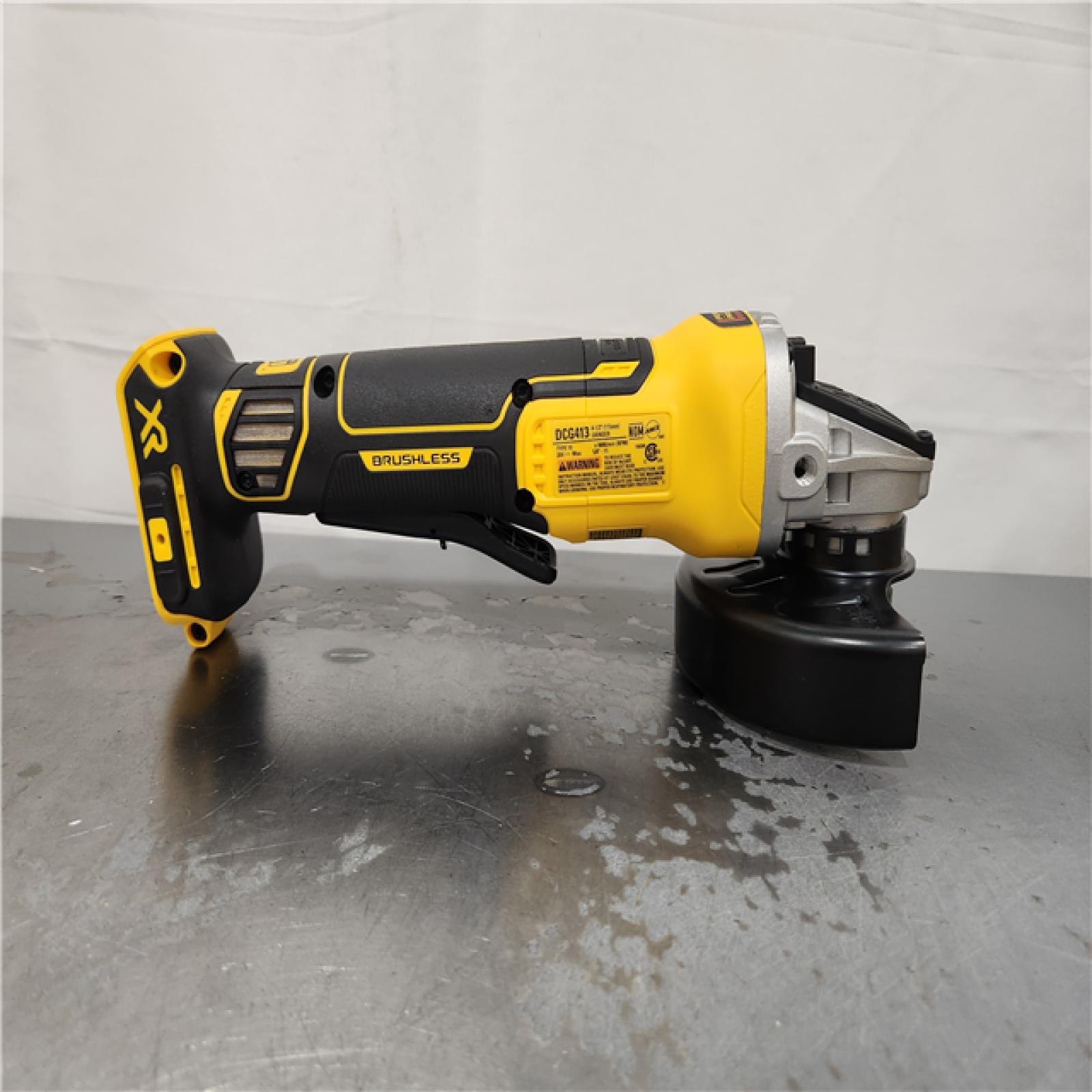 AS-IS- DeWalt 20-Volt MAX XR Cordless Brushless 4-1/2 in. Paddle Switch Small Angle Grinder (Tool-Only)