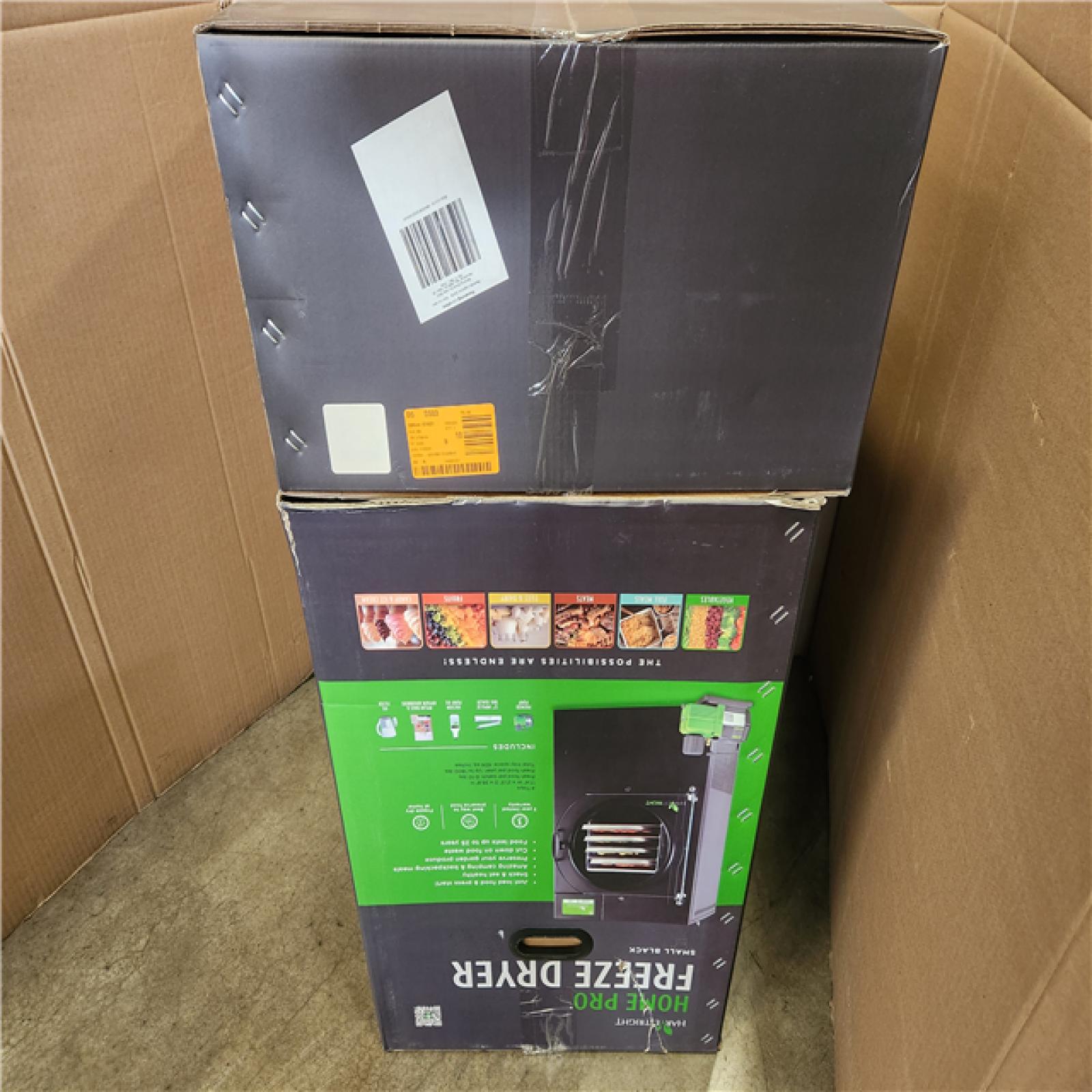 Phoenix NEW Harvest Right 4-Tray High Capacity Black Aluminum Home Pro Freeze Dryer with Mylar Starter Kit (SEALED)