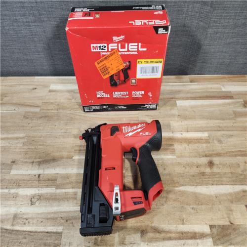HOUSTON LOCATION - AS-IS Milwaukee FUEL 12-Volt Lithium-Ion Brushless Cordless 18-Gauge 1-1/2 in. Compact Brad Nailer (Tool Only)