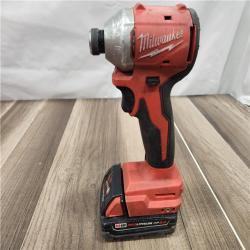 AS-IS  Milwaukee M18 Compact Brushless 1/4  Hex Impact Driver Kit