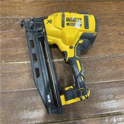 AS-IS 20V MAX XR Lithium-Ion Electric Cordless 16-Gauge Angled Finishing Nailer (Tool Only)
