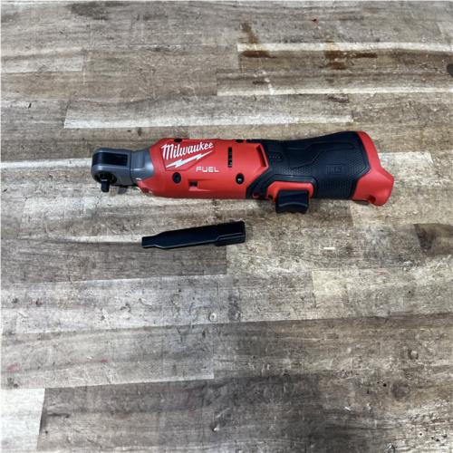 Houston Location AS-IS Milwaukee FUEL 12-Volt Lithium-Ion Brushless Cordless High Speed 3/8 in. Ratchet (Tool-Only)